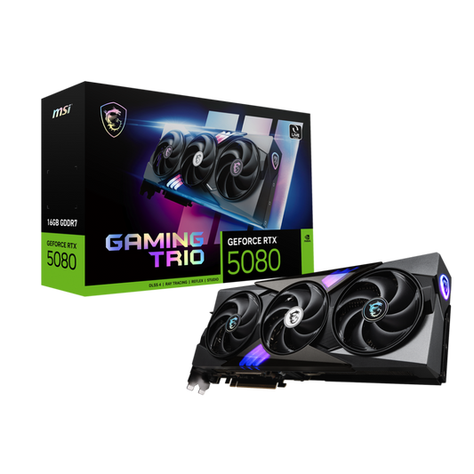 MSI GeForce RTX 5080 Gaming Trio 16GB NVIDIA Graphic Card