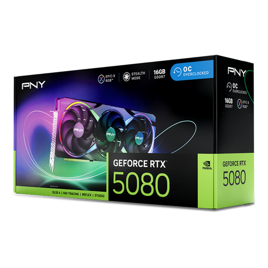 PNY GeForce RTX 5080 ARGB OC 16GB Nvidia Graphic Card