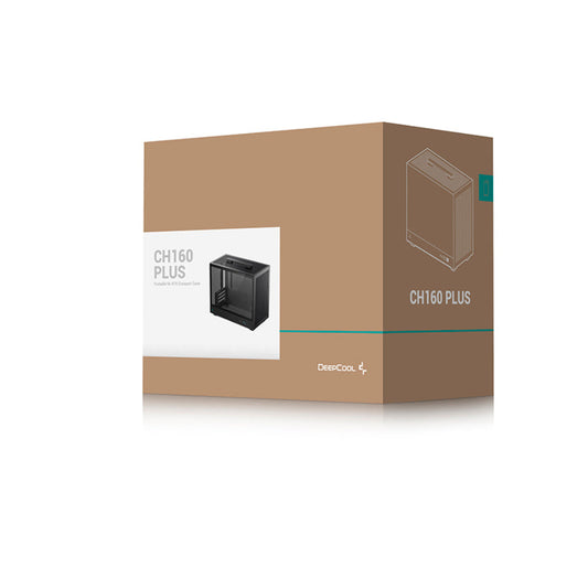 DEEPCOOL CH160 Plus MATX Mini Tower Cabinet ( Black )