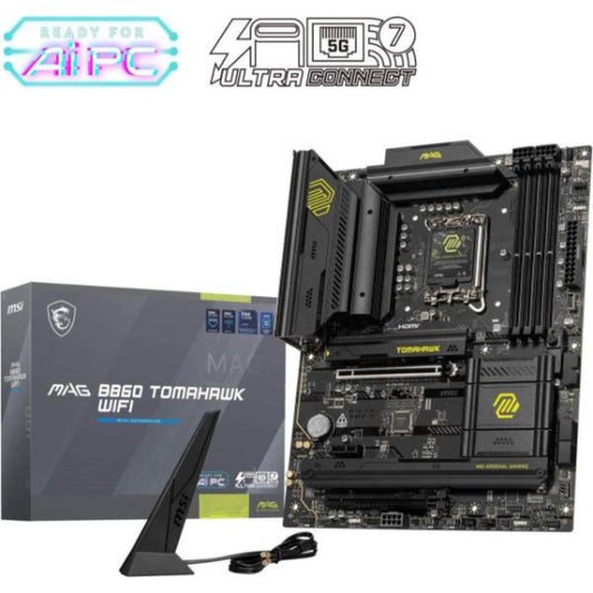 MSI B860 Tomahawak Wifi DDR5 Intel Motherboards (Black)