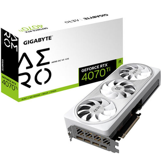 GIGABYTE GeForce RTX 4070 Ti AERO OC V2 12GB Nvidia Graphic Card (White)