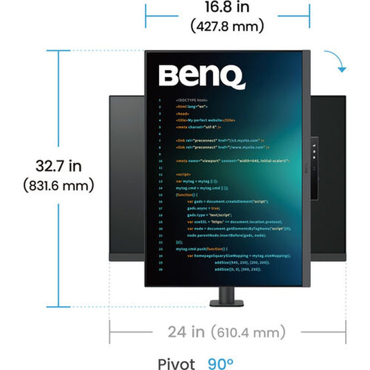 BENQ RD280UA 28 Inch UHD 60Hz IPS Panel 100% SRGB 5MS Professional Monitor