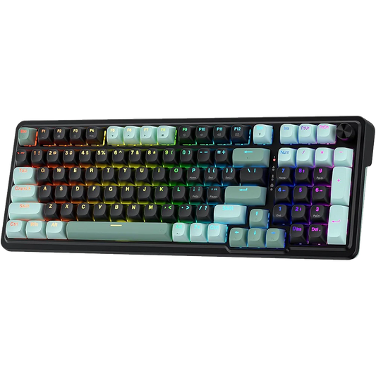 REDRAGON EISA K686 96% Mechanial RGB Wired Gaming Keyboard ( Green / Black ) ( Magnetic Switch )