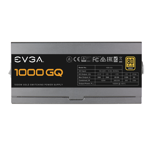 EVGA 1000GQ 1000W 80+ Gold ATX 2.0 Semi Modular Power Supply ( 1000W )