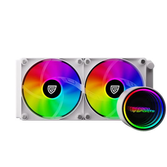 COCONUT Sports Freeze 240mm ARGB CPU Liquid Cooler ( White )