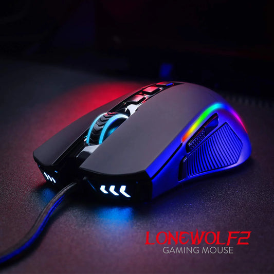 Redragon Lone Wolf 2 ‎M721-PRO RGB Wired Mouse
