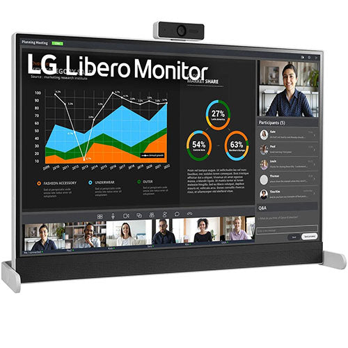 LG 27BQ70QC 27inch QHD Libero Monitor with Detachable Full HD Webcam