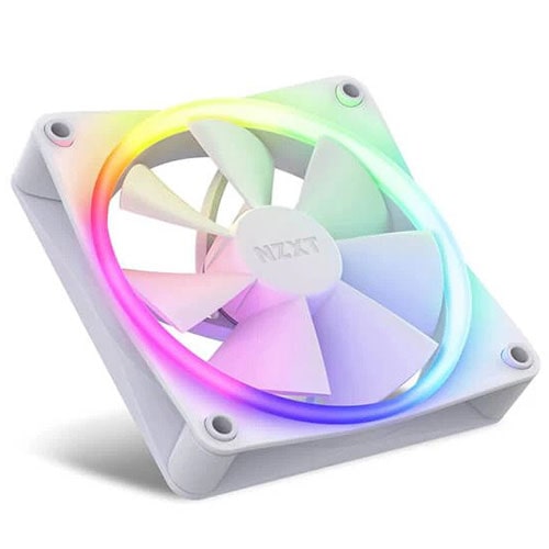 NZXT F120 RGB 120mm Fans and Controller (Triple Pack) (White)