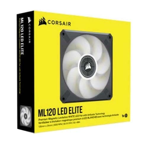 Buy CORSAIR ML120 Elite 120mm White Premium PWM Magnetic Levitation ...