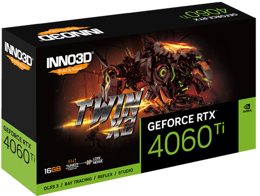 INNO3D RTX 4060 Ti Twin X2 OC 16GB Nvidia Graphic Card