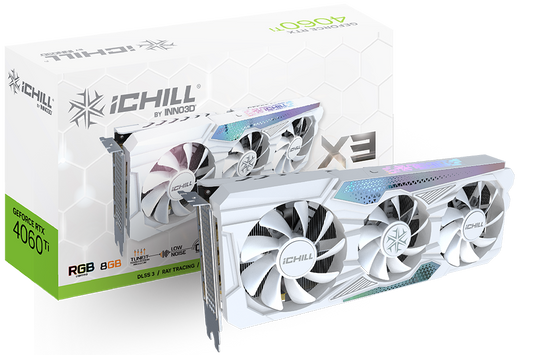 INNO3D GeForce RTX 4060 Ti iChill X3 White 8GB NVIDIA Graphic Card