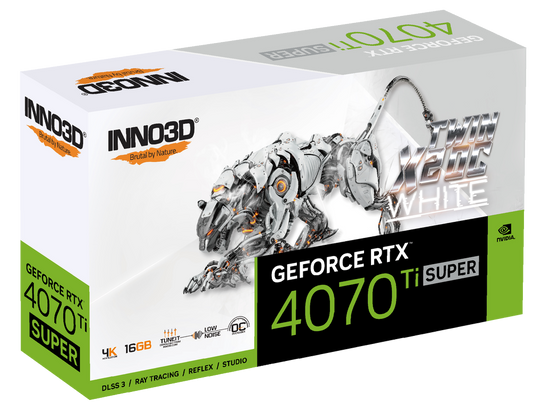 INNO3D GEForce RTX 4070 Ti SUPER TWIN X2 OC White Graphic Card