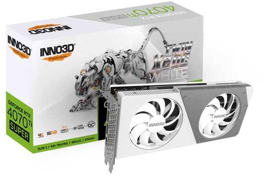 INNO3D GEForce RTX 4070 Ti SUPER TWIN X2 OC White Graphic Card