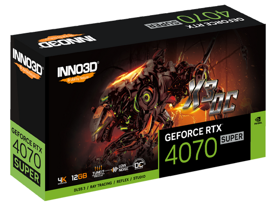 INNO3D GeForce RTX 4070 SUPER X3 OC Graphic Card