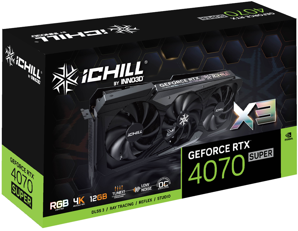 INNO3D GEForce RTX 4070 SUPER ICHILL X3 Graphic Card EliteHubs