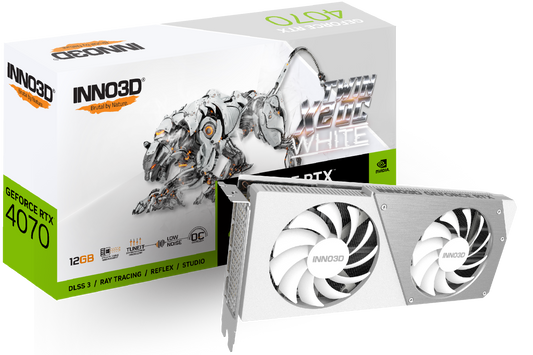 INNO3D GeForce RTX 4070 Twin X2 OC White Graphic Card