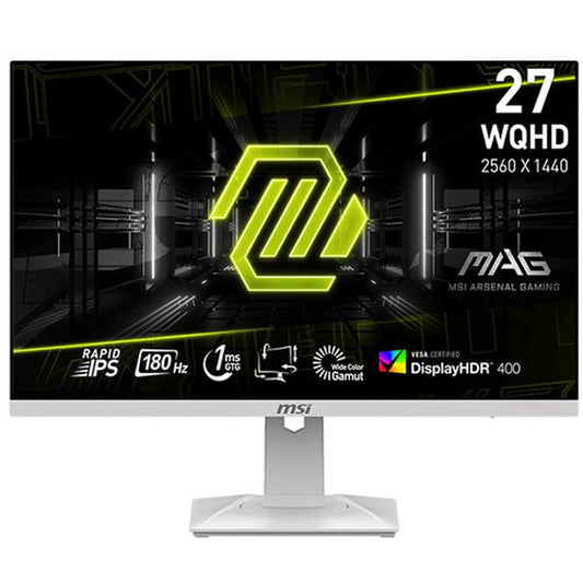 MSI MAG 274QRFW 27 Inch QHD 180Hz IPS Panel 150% SRGB 1ms Adaptive Sync IPS Gaming Monitor