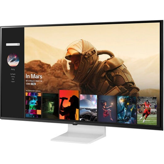 LG 43SQ700S-W 43 Inch UHD 60Hz IPS Panel 80% SRGB 5MS Dynamic Action IPS Gaming Monitor