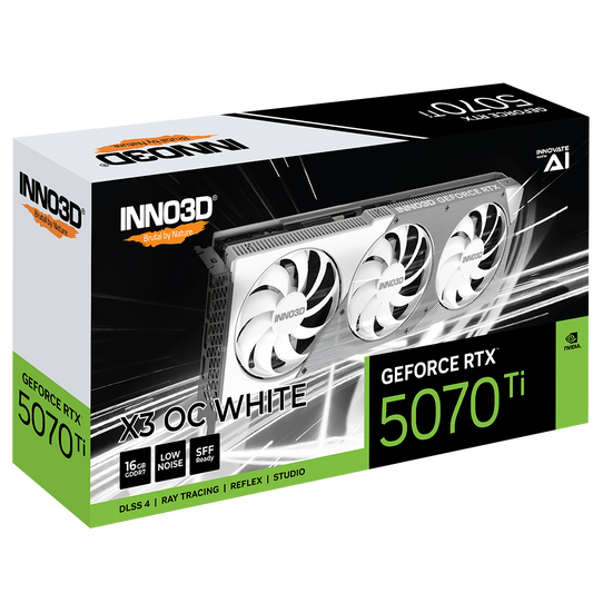 INNO3D GeForce RTX 5070 Ti X3 OC White 16GB Nvidia Graphic Card