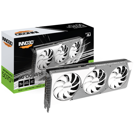 INNO3D GeForce RTX 5070 Ti X3 OC White 16GB Nvidia Graphic Card