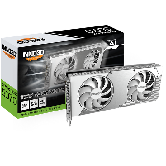 INNO3D GeForce RTX 5070 TWIN X2 OC White 12GB NVIDIA Graphic Card