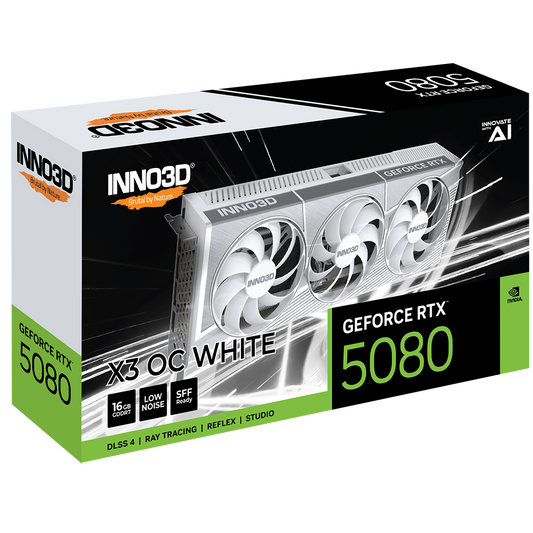 INNO3D GeForce RTX 5080 X3 OC White 16GB Nvidia Graphic Card