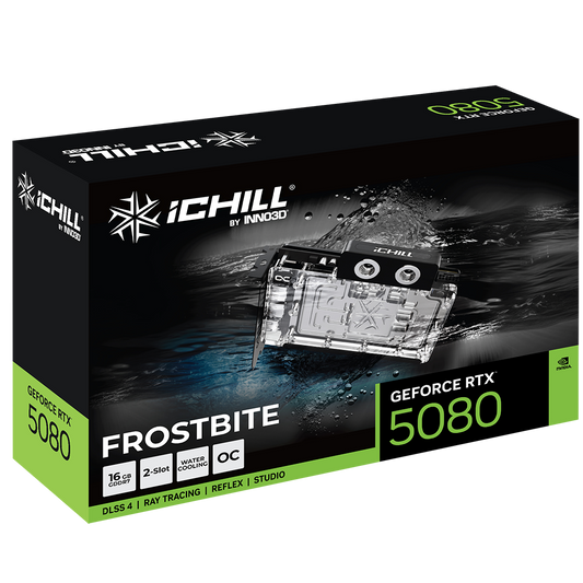 INNO3D GeForce RTX 5080 IChill Frostbite OC 16GB Nvidia Graphic Card