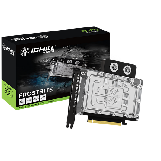 INNO3D GeForce RTX 5080 IChill Frostbite OC 16GB Nvidia Graphic Card