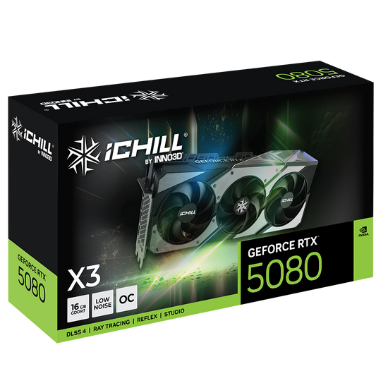 INNO3D GeForce RTX 5080 IChill X3 OC 16GB Nvidia Graphic Card