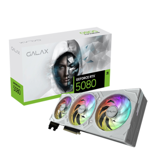 GALAX Geforce RTX 5080 EX Gamer 1 Click OC White 16GB NVIDIA Graphic Card