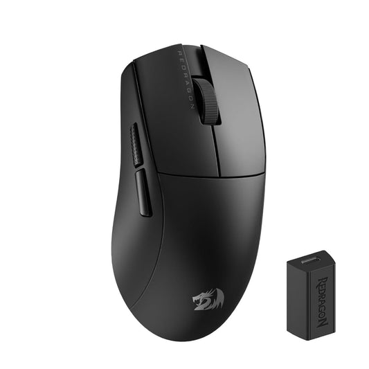 REDRAGON K1NG M916 Pro Tri-Mode Wireless Ergonomic Gaming Mouse ( 26000DPI / 5 Macro Buttons ) ( Black )