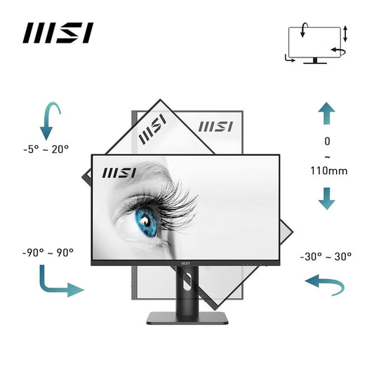 MSI PRO MP243XP 24 Inch FHD 100Hz IPS Panel 119%SRGB 1MS AMD Freesync Business Monitor