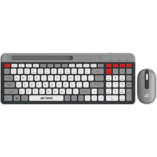 ANT ESPORTS WKM22 TKL Membrane Wireless Gaming Keyboard and Mouse Combo (Grey) (Membrane Keyboard) (WKM22)