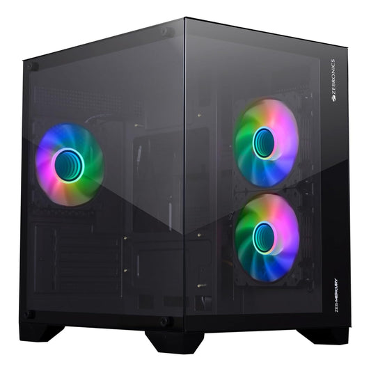 ZEBRONIC Mercury ARGB MATX Mid Tower Cabinet ( Black )