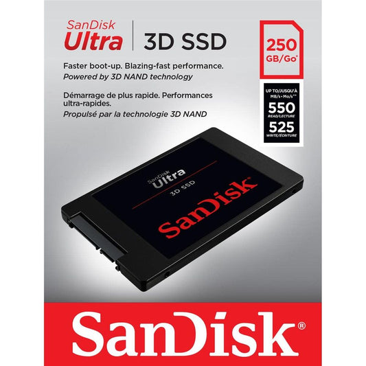 SANDISK 250GB 3D NANAD 2.5 SATA External Solid State Drive ( SSD )