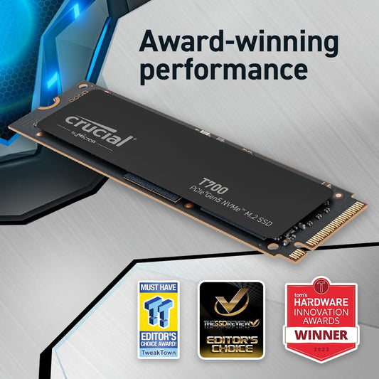 CRUCIAL T700 2TB M.2 NVME Gen5 Internal Solid State Drive ( SSD )