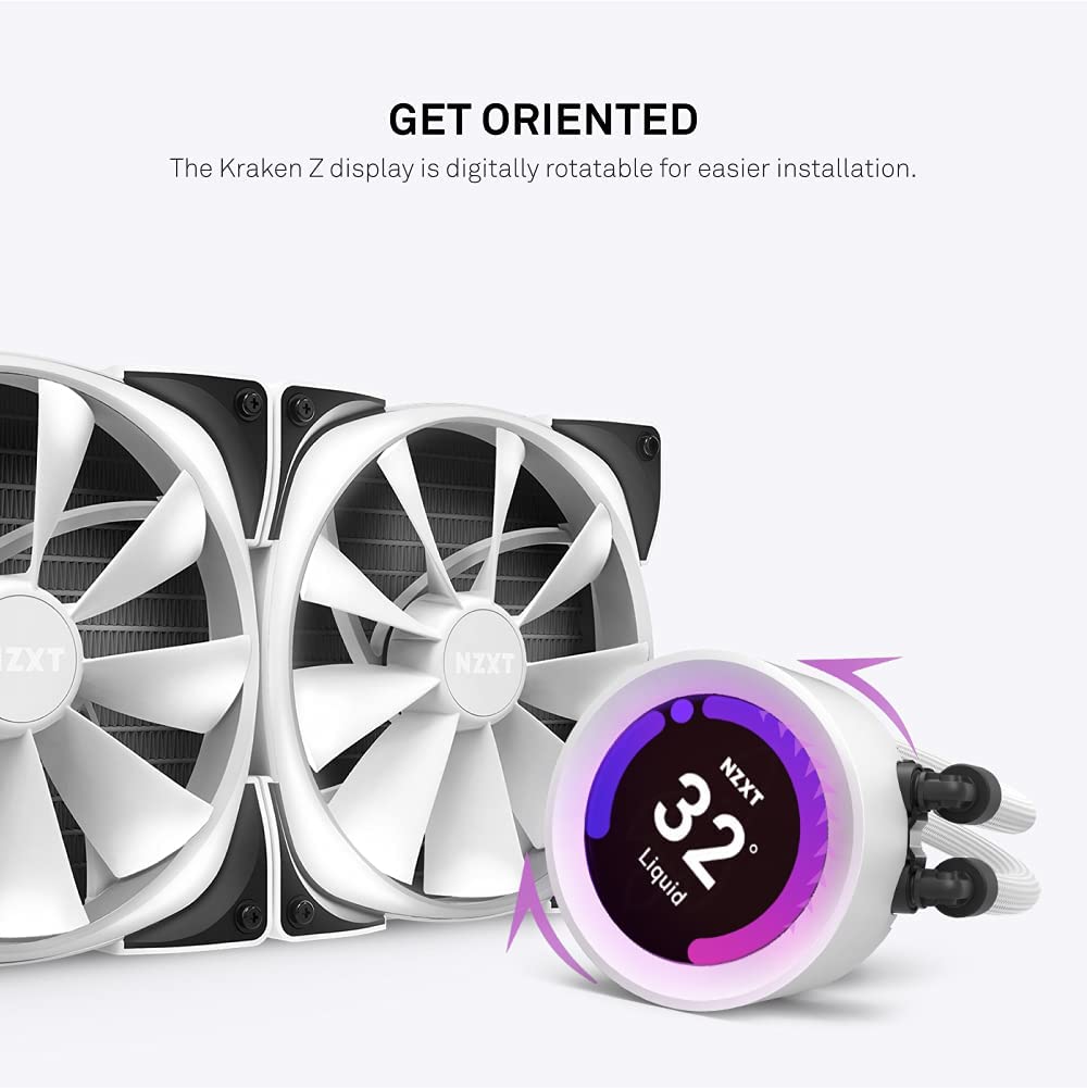 Buy NZXT Kraken Z53 RGB 240mm AIO CPU Liquid Cooler (White 