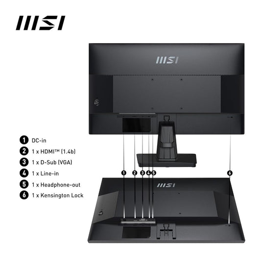 MSI Pro MP251 25 Inch FHD 100Hz IPS Panel 101%SRGB 1MS AMD Freesync Business Monitor