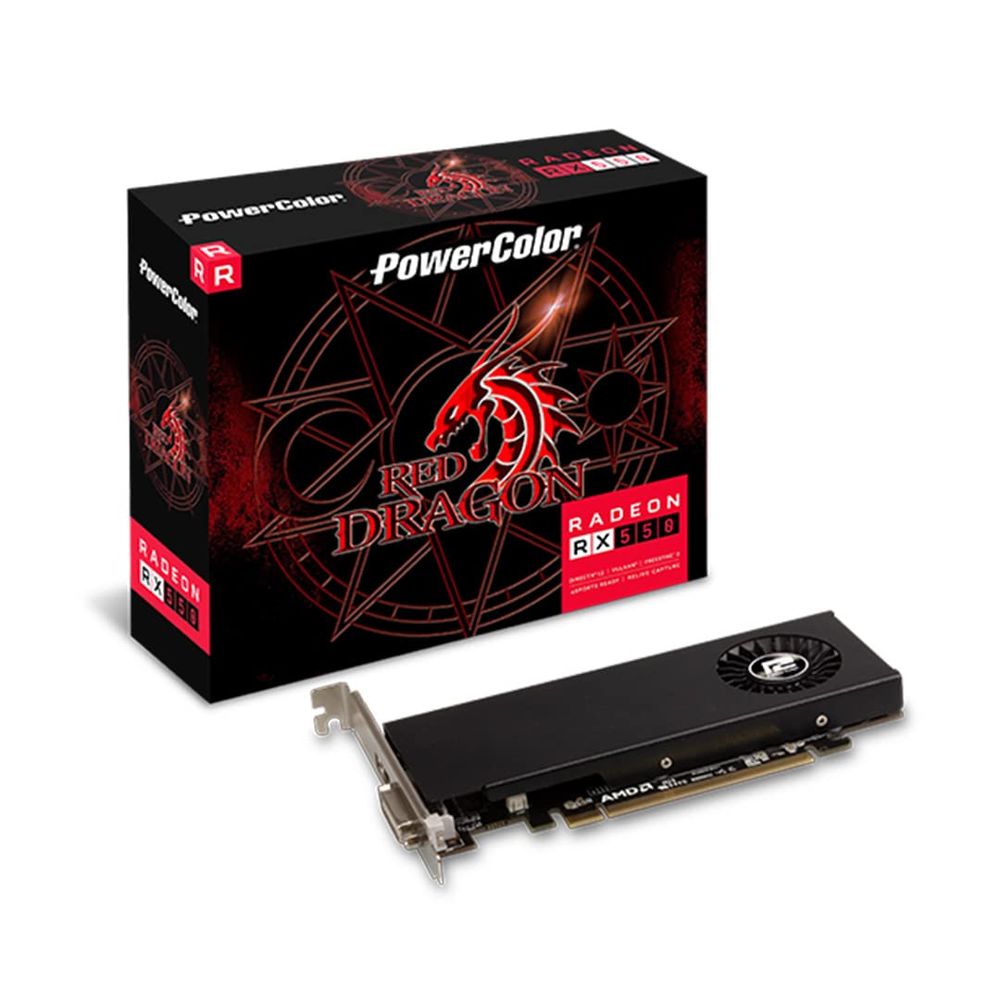 Buy POWERCOLOR Red Dragon Radeon RX 550 4GB AMD Graphic Card ...