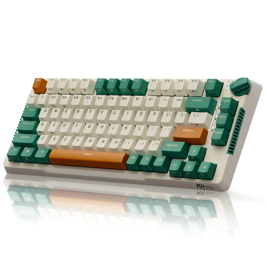 ROYAL KLUDGE RK H81 75% Wireless Mechanical Gaming Keyboard ( Green ) ( SkyCyan Switch )