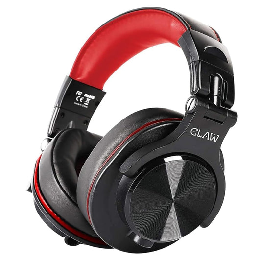 CLAW SM50 Pro Wired 3.5mm Professional Headphone ( Black-Red ) ( Amplifiers/Microphones/PC)