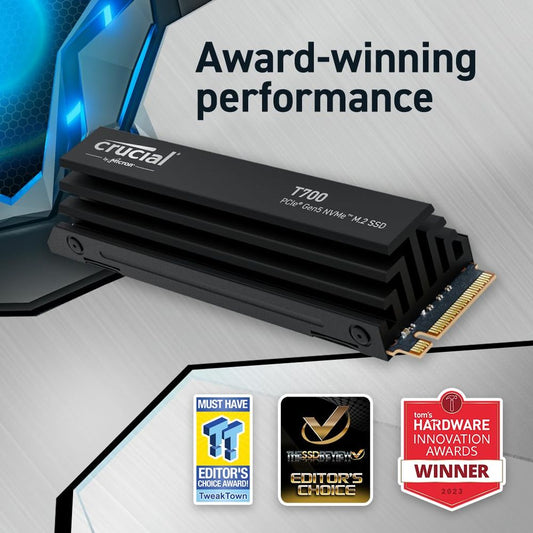 CRUCIAL T700 1TB M.2 NVME Gen5 Internal Solid State Drive ( SSD )