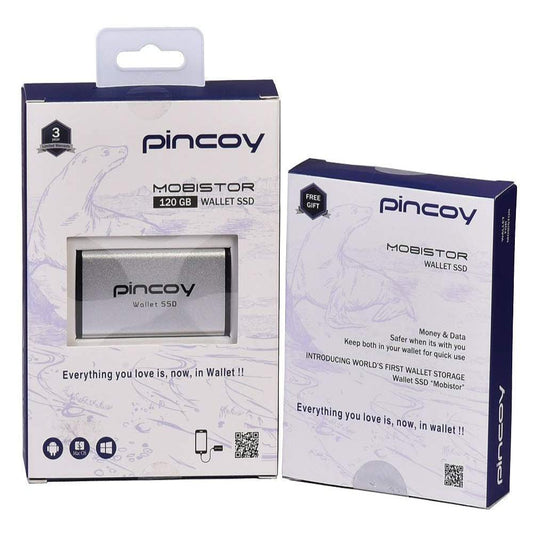 PINCOY MobiStor 120GB Wallet Solid State Drive ( SSD )