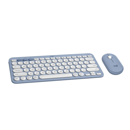 LOGITECH Pebble 2 60% Wireless Mouse and keyboard Combo ( Blue ) ( 920-012190 )