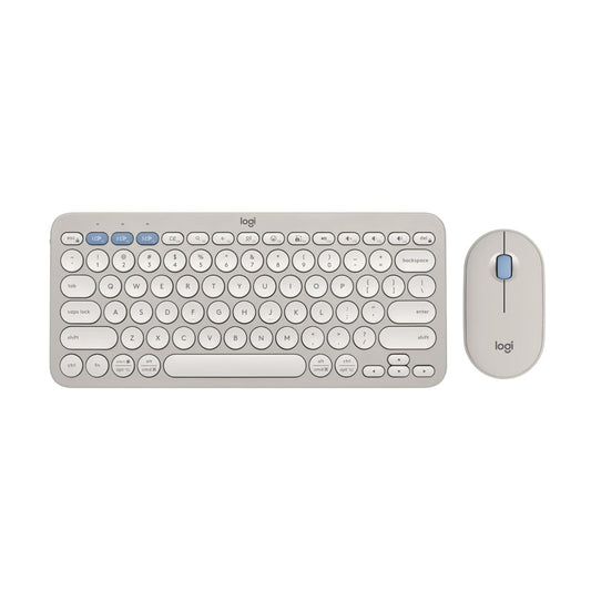 LOGITECH Pebble 2 60% Wireless Mouse and Keyboard Combo ( Sand ) ( 920-012191 )
