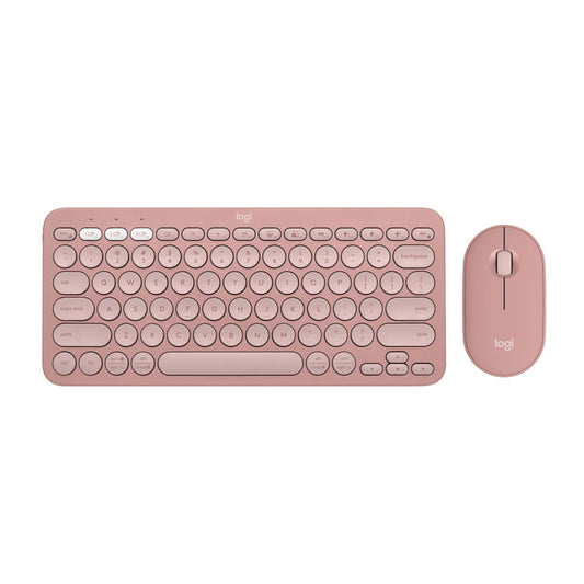 LOGITECH Pebble 2 60% Wireless Mouse and keyboard Combo ( Rose ) ( 920-012189 )