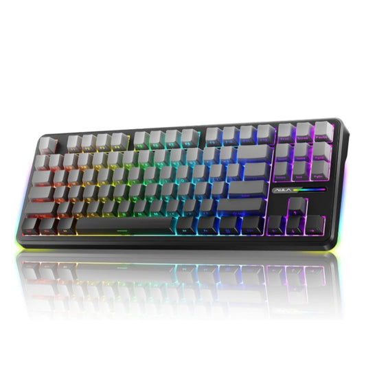 AULA F87 Side Engraved Tenkeyless Wireless Mechanical Gaming Keyboard ( Gradient Grey ) (  Reaper Switch ) ( F87GrR )