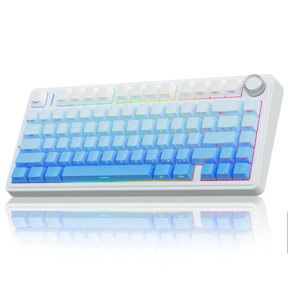 【希少品・極美品】AULA F75 Blue Gradient Buy AULA F75 75% Mechanical Wireless Gaming Keyboard ( Gradient