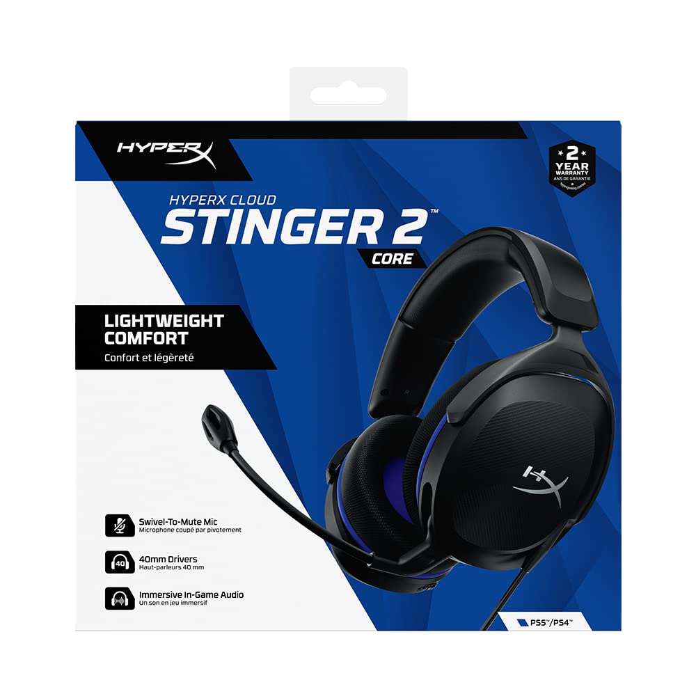 (Black) Stinger EliteHubs Headset (For 2 Core Playstation)– Gaming Cloud HyperX