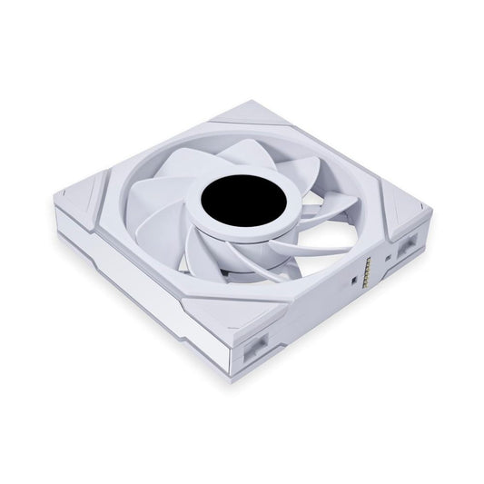 LIAN LI UNI Fan TL LCD Reverse Blade 120mm RGB Cabinet Fan (White) (Triple Pack)